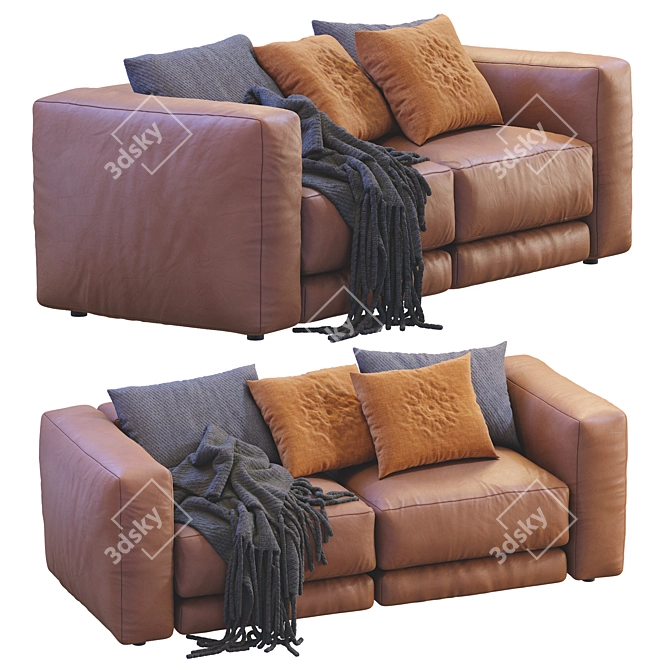 Modern Lewis Sofa by Montauk 3D model image 3