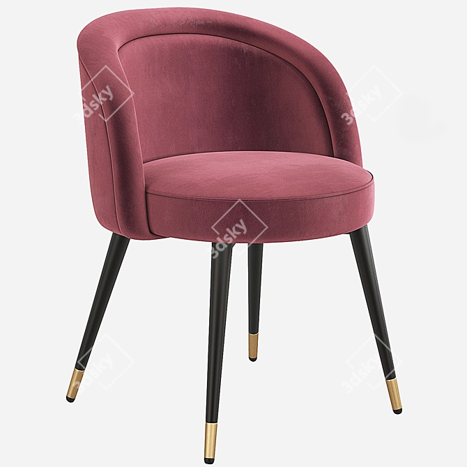 Eichholtz CHLOE Dining Chair: Elegant and Versatile Design 3D model image 4