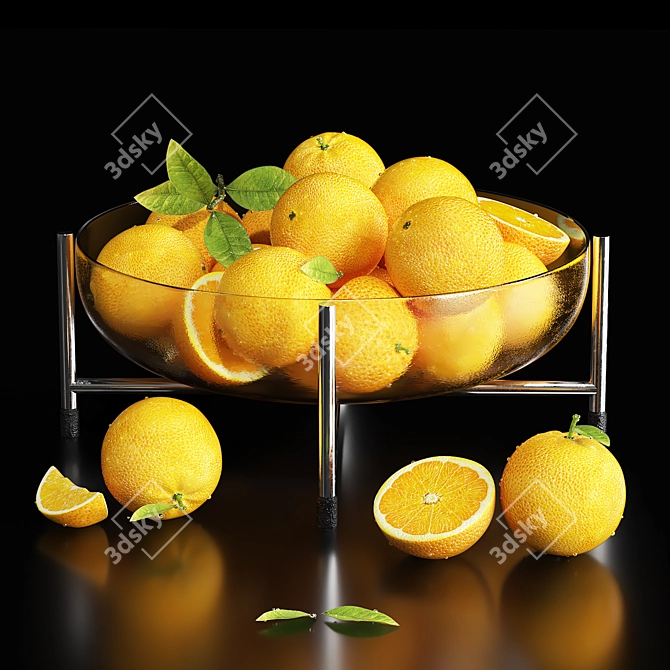 Fruit Dish: Trendy Millimeter-Sized Model 3D model image 1