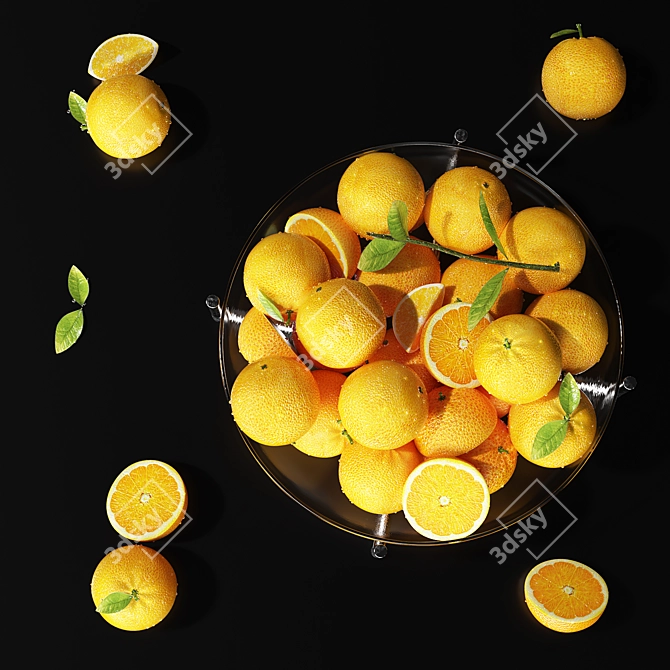 Fruit Dish: Trendy Millimeter-Sized Model 3D model image 2