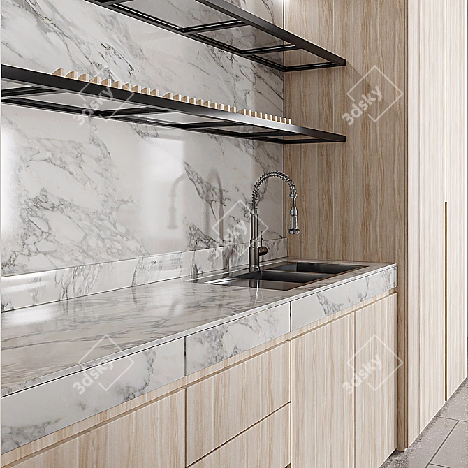 Modern Kitchen Design: 2015 Version 3D model image 3