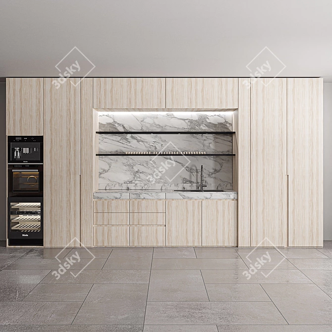 Modern Kitchen Design: 2015 Version 3D model image 5