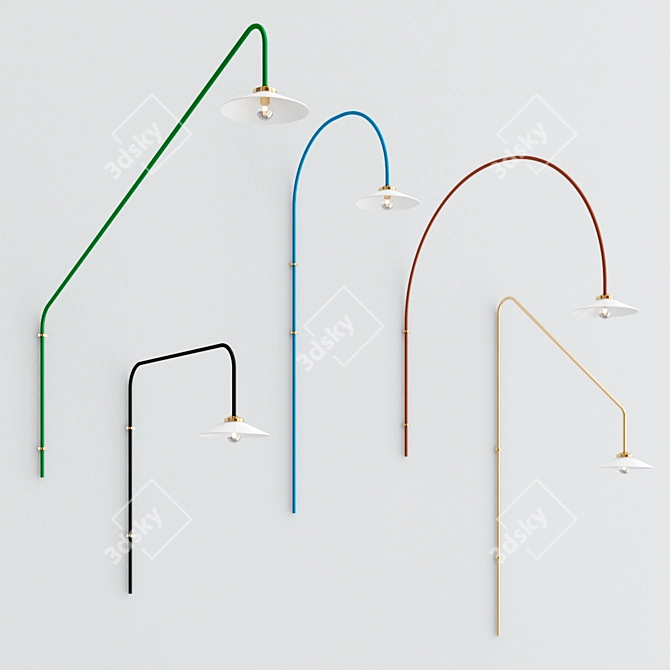 Stylish Hanging Lamp Collection 3D model image 2