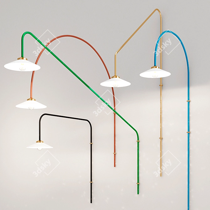 Stylish Hanging Lamp Collection 3D model image 4