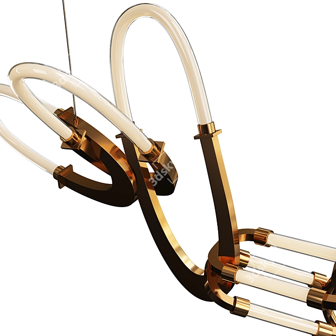 Elegant Bouchon Chandelier by Barlas Baylar 3D model image 2