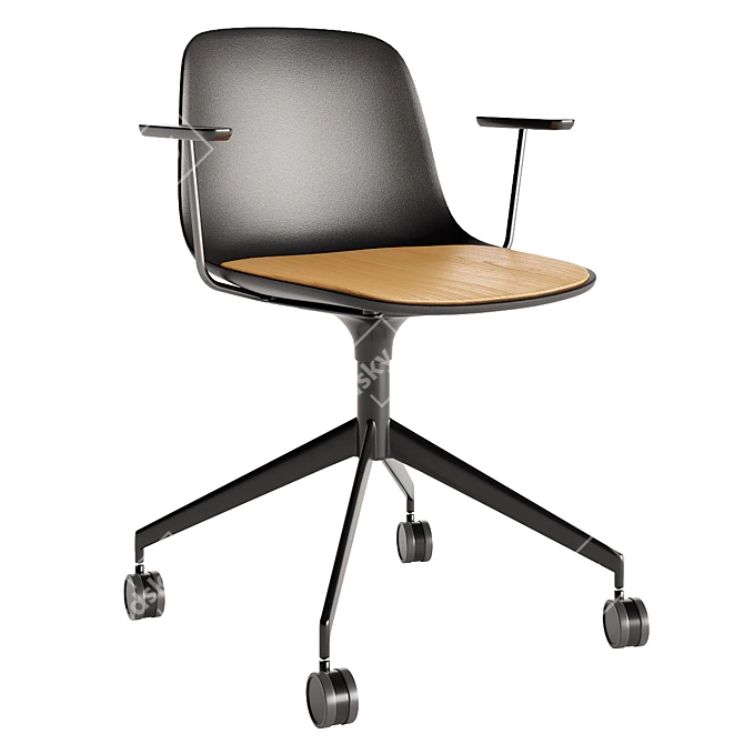 Seela S343 Chair: Minimalistic Design for Modern Workspaces 3D model image 1