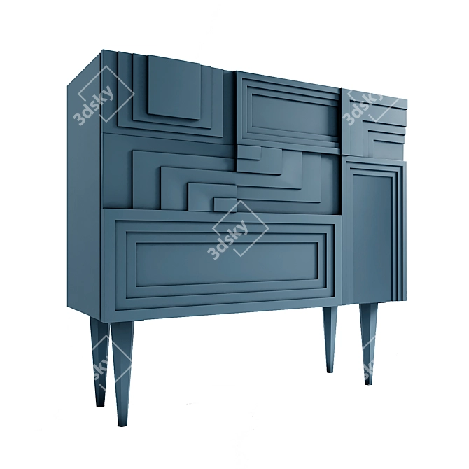 Totem Collection Chest of Drawers 3D model image 1