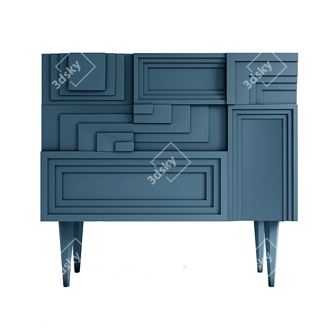 Totem Collection Chest of Drawers 3D model image 2