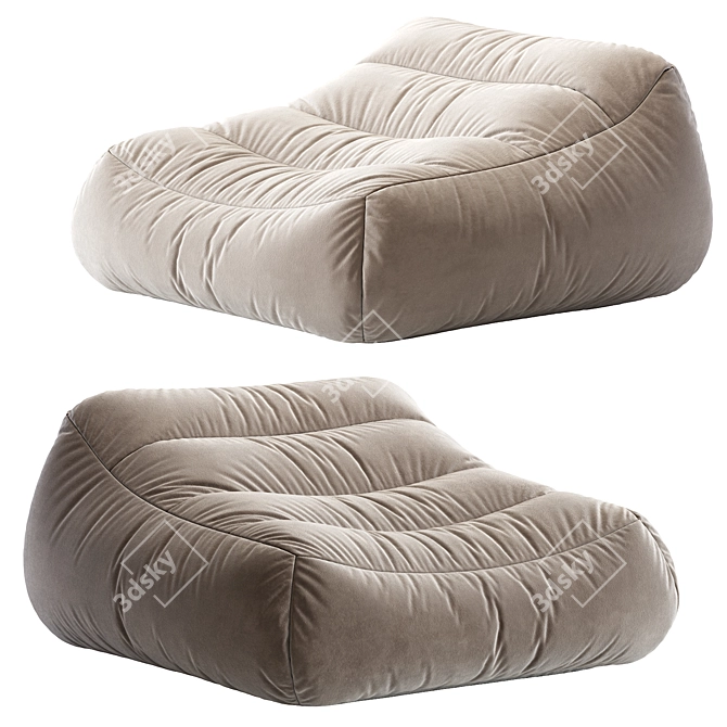 Comfort Lounge Bean Bag Chair 3D model image 1