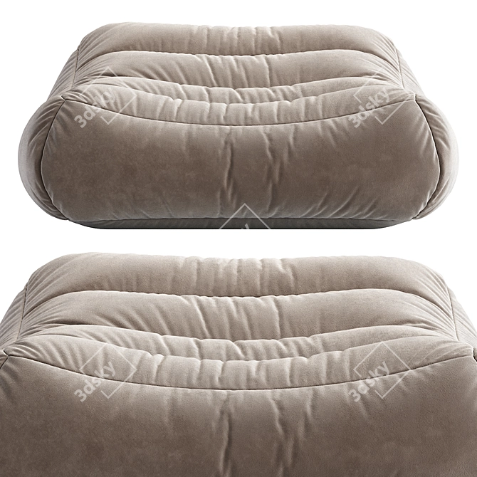 Comfort Lounge Bean Bag Chair 3D model image 5