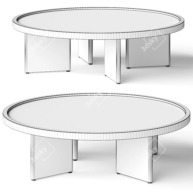 Minimalist Logan Coffee Tables 3D model image 2