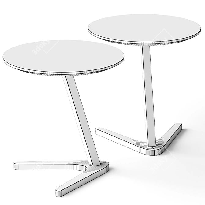 Sleek Modern Coffee Table 3D model image 2