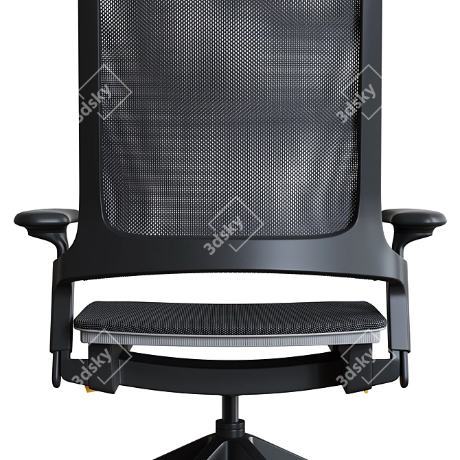 Kirn Office Chair - Adjustable Height, Stylish Design 3D model image 6