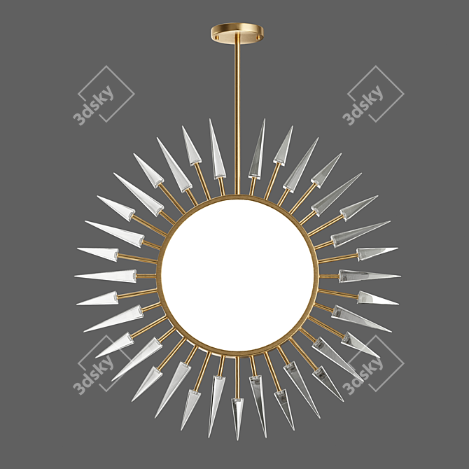 Sun-Thorn Chandelier 3D model image 1