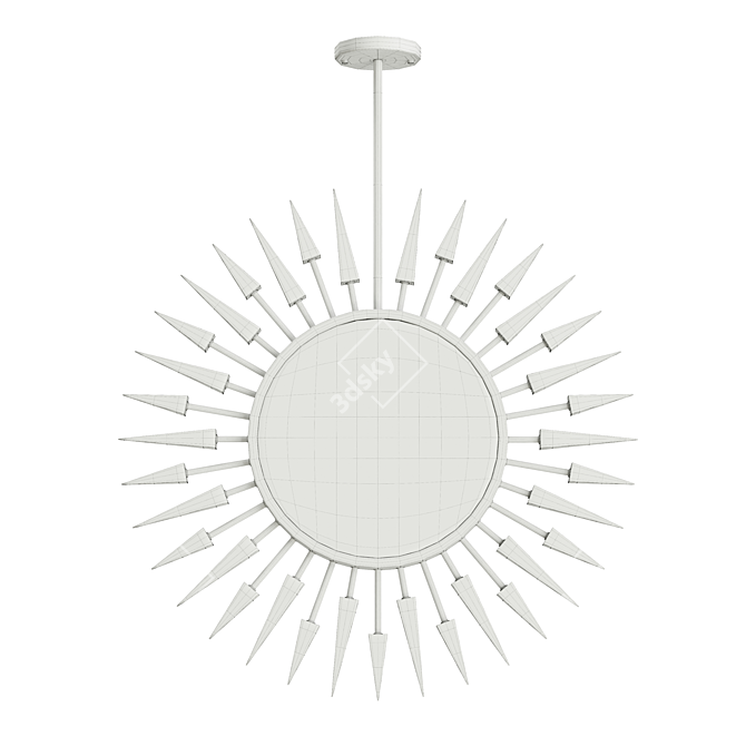 Sun-Thorn Chandelier 3D model image 2