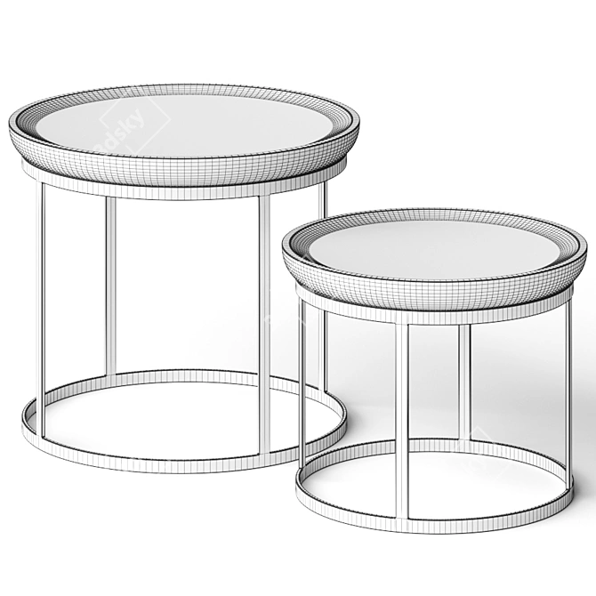 Modern Kerry Coffee Tables 3D model image 2