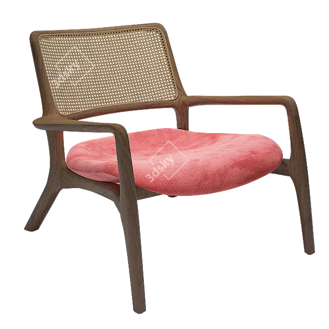 Elevate Your Comfort: Jer Lounge Chair 3D model image 3