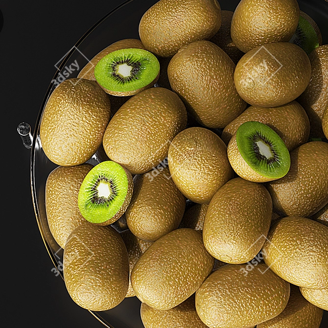 Modern Fruits Dish: Enhanced 3D Model 3D model image 5