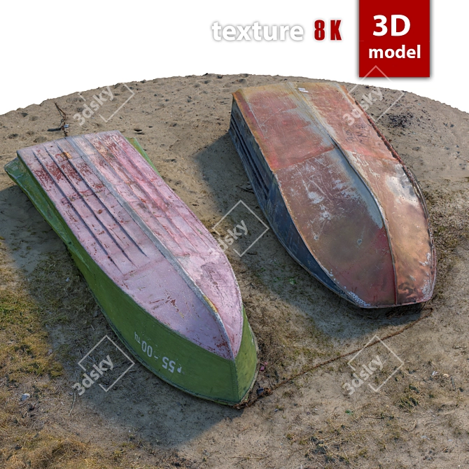 Title: High-detail 334 Boat Model 3D model image 1