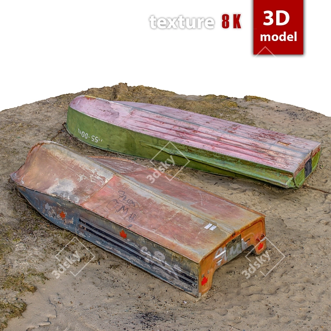 Title: High-detail 334 Boat Model 3D model image 3