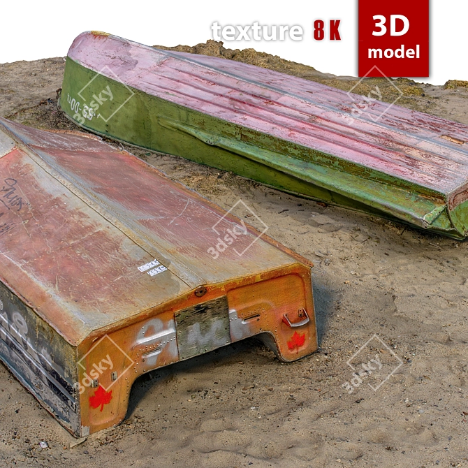 Title: High-detail 334 Boat Model 3D model image 5