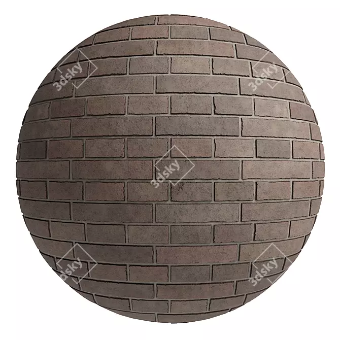 Brick Tiles PBR - 5 Colors, High Resolution 3D model image 4