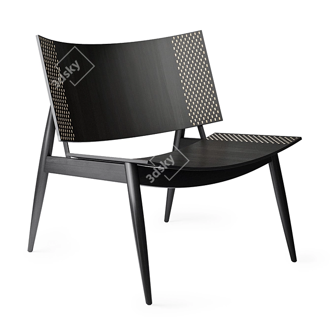 Contemporary Dama-T Loungechair by Zanat 3D model image 3