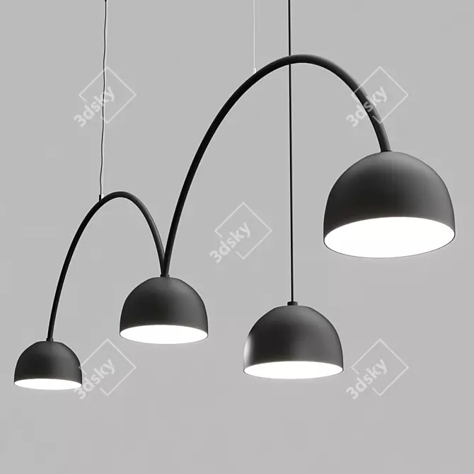 Metal Pendant Lamp: Bob Bow 3D model image 1