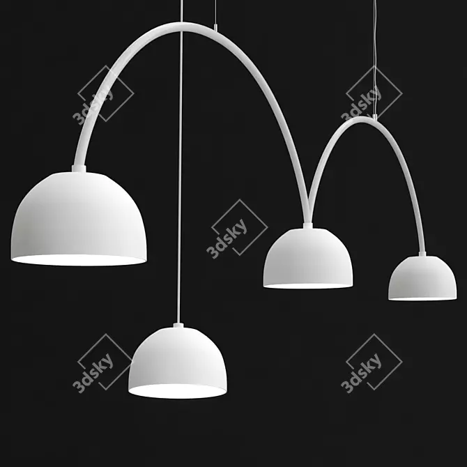 Metal Pendant Lamp: Bob Bow 3D model image 2