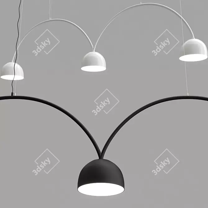 Metal Pendant Lamp: Bob Bow 3D model image 3