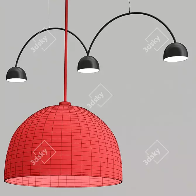 Metal Pendant Lamp: Bob Bow 3D model image 4