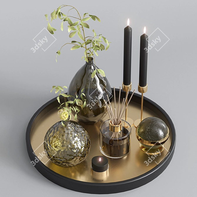 Elegant Decor Set22 3D model image 2