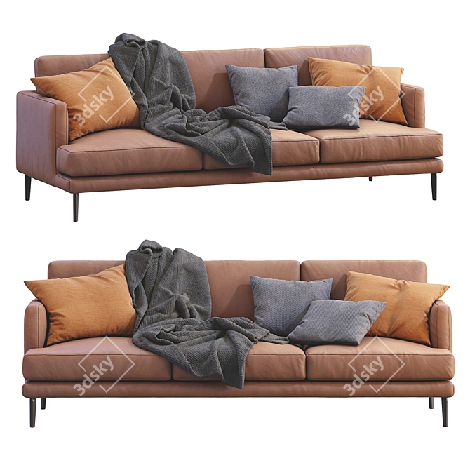 Bonaldo Paraiso Sofa: Stylish, Comfortable, and Versatile 3D model image 1