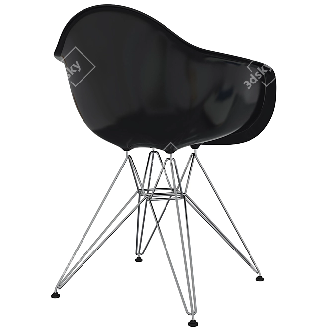Eames Plastic Armchair: Sleek Design, Premium Quality 3D model image 2