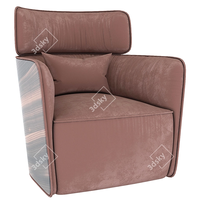 Modern Flou Armchair 3D model image 3