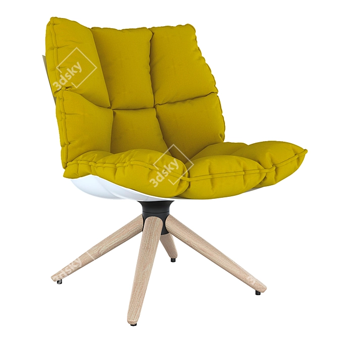 Husk Designer Chair - Modern Elegance for Your Space 3D model image 2