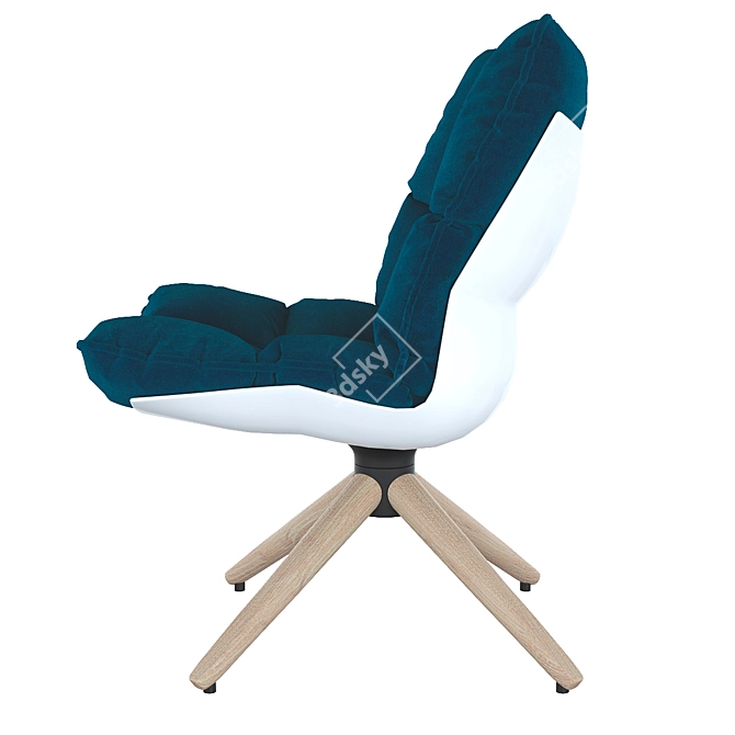 Husk Designer Chair - Modern Elegance for Your Space 3D model image 3