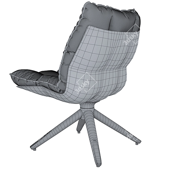 Husk Designer Chair - Modern Elegance for Your Space 3D model image 5