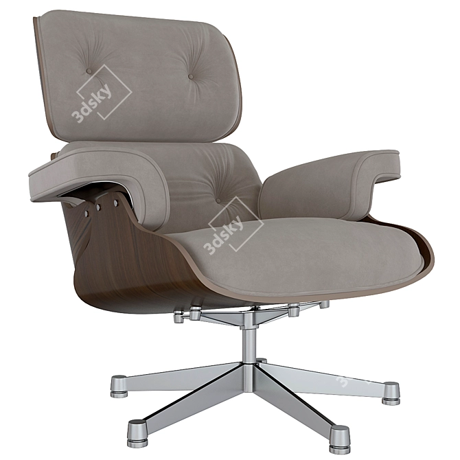 Modern Vitra Lounge Chair 3D model image 3