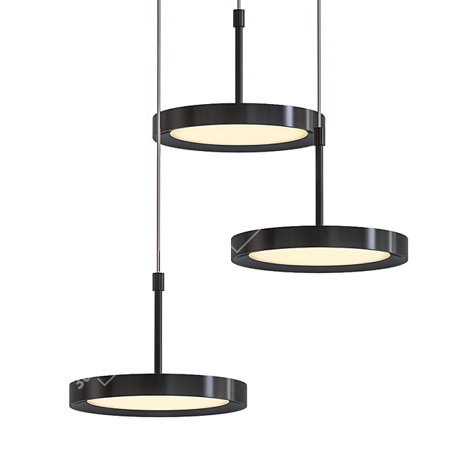 Sleek LED Pendant Light 3D model image 1