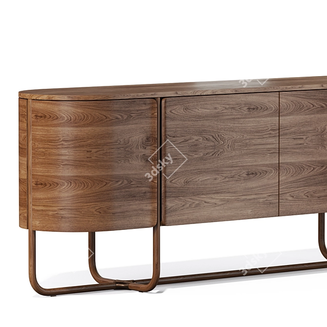 Modern Capella Sideboard: Stylish and Functional 3D model image 2