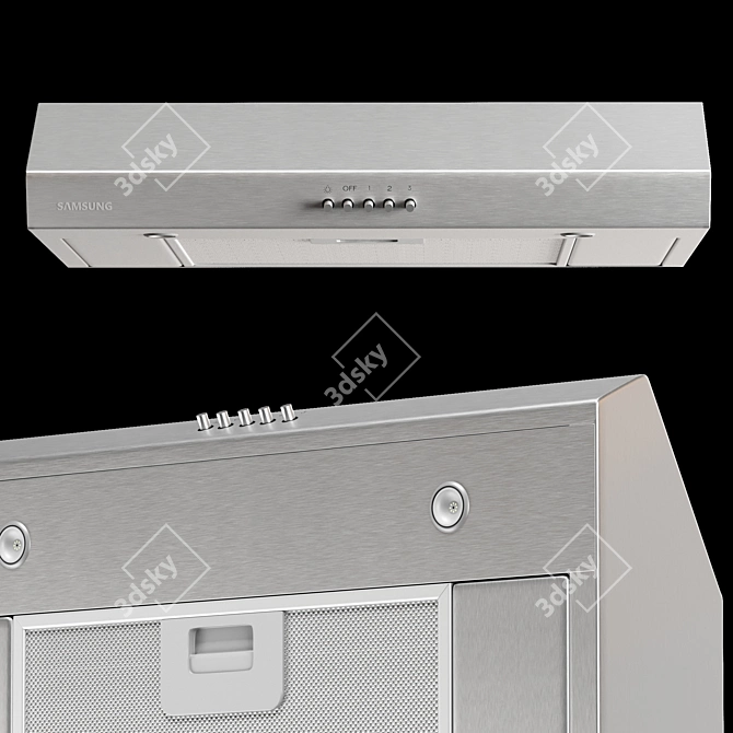 Sleek and Efficient: SAMSUNG Home Appliance Set 3D model image 3