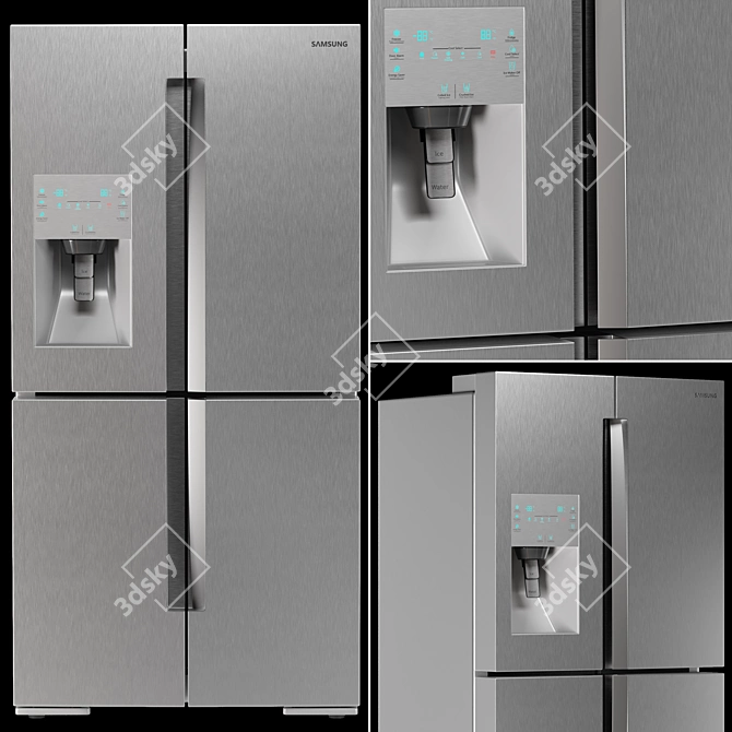 Sleek and Efficient: SAMSUNG Home Appliance Set 3D model image 5