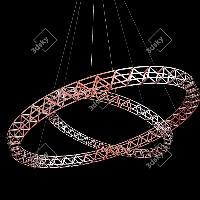 ELEGANT EIFFEL Tower Lamp 3D model image 3