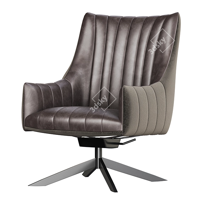 Sleek and Stylish RUBIE Armchair 3D model image 1