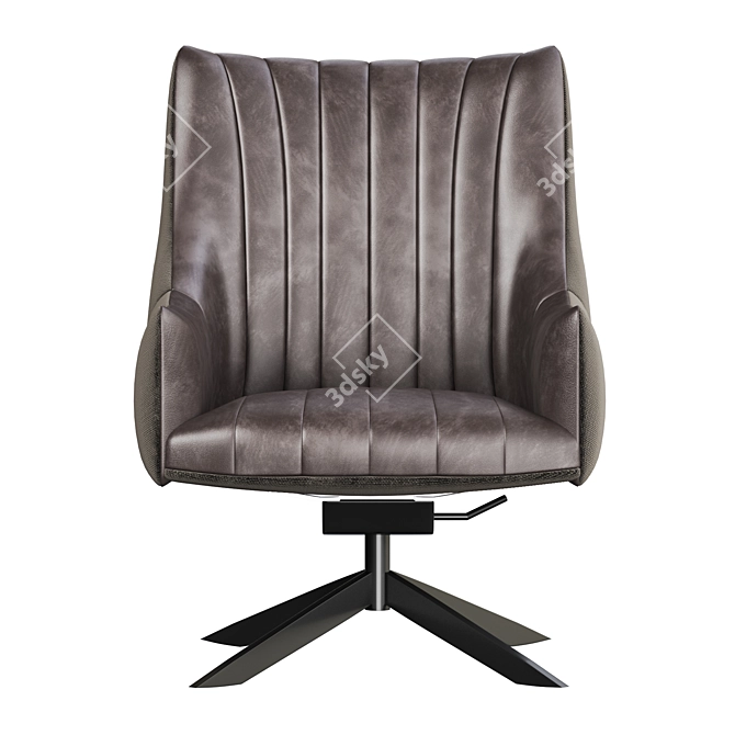 Sleek and Stylish RUBIE Armchair 3D model image 2