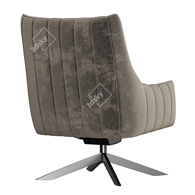 Sleek and Stylish RUBIE Armchair 3D model image 4