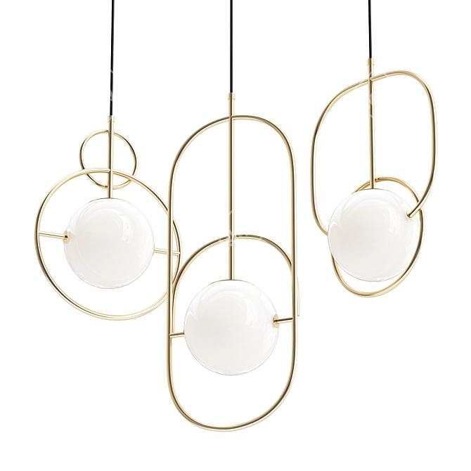 Elegance Illuminated: Charade Pendant Lamp 3D model image 1