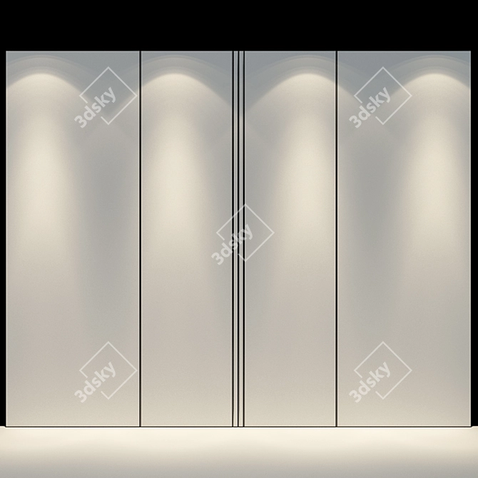 Stylish Wall Panel 40 3D model image 2