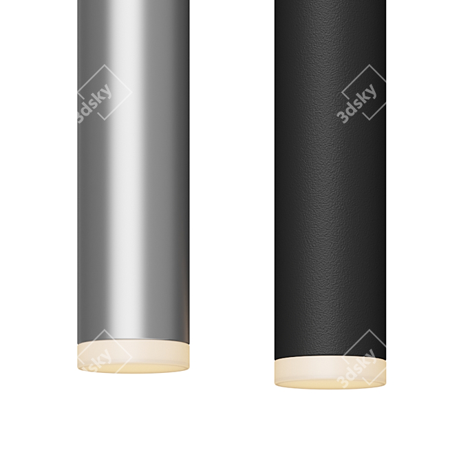 Sleek Micro Tube Pendant 3D model image 2